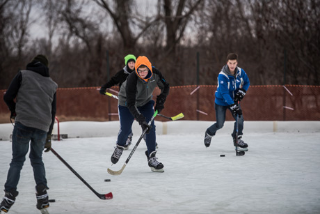 Hockey at Dewitt Ice Rink ©Howard Owens
